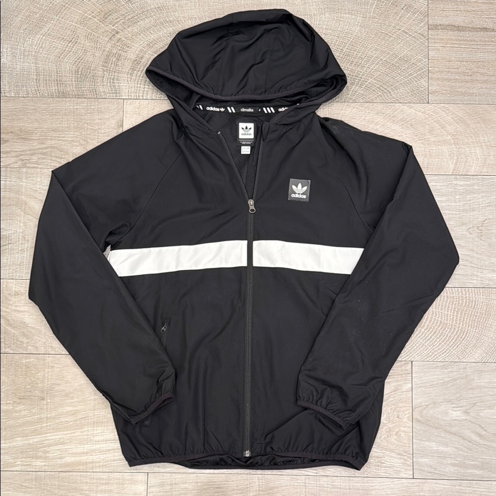 Adidas Men's Black and White Jacket